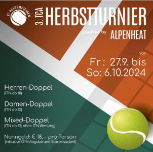 3. TCA Herbstturnier powered by Alpenheat